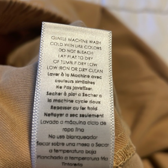 Nation LTD Berlin Pant‎ Women’s Size Small High Rise Straight Leg Pull On Tan - Picture 11 of 12